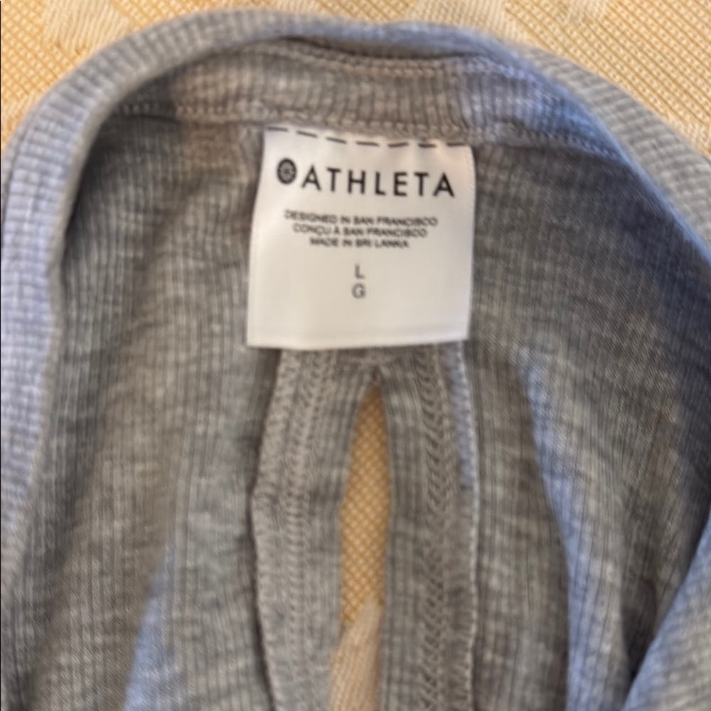 Athleta Gray Sleeveless Tank Top - Picture 3 of 3